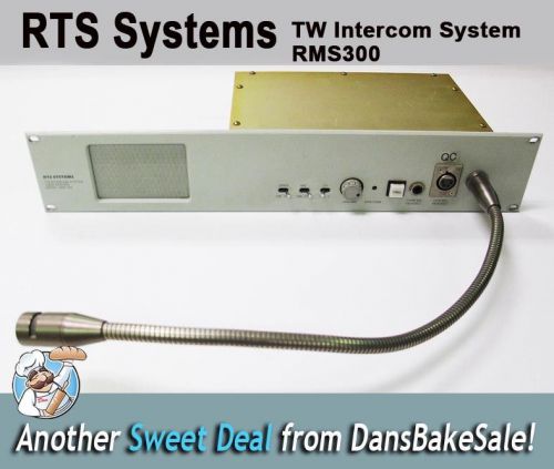 RTS Systems TW Intercom System User Station RMS300 Telex Rack Mount Speaker
