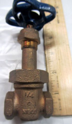 NIBCO brass 1/4&#034; gate valve female thread