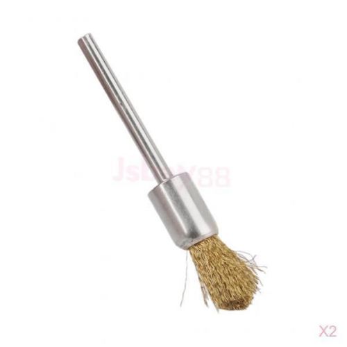 2x mini metal crimped wire abrasive derusting grinding brush tool motorcycle for sale