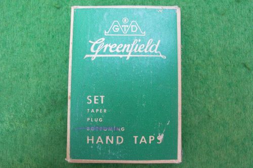 Gtd greenfield &amp; card hand taps usa made nc 1/4-20   qty= 3 for sale