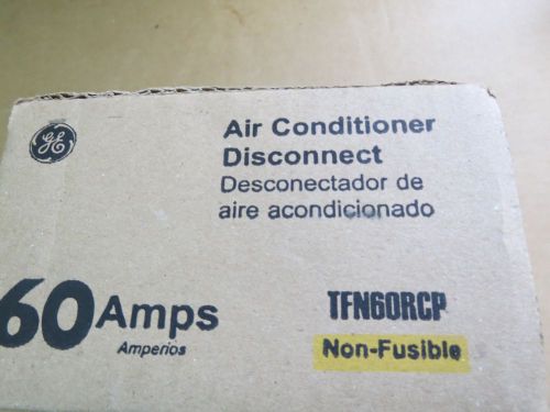 GE air conditioner disconnect switch TFN60RCP non-fusible 60 Amp 240VNEW