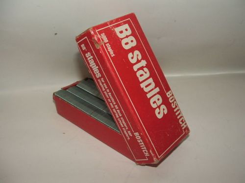 Vintage Box of BOSTITCH B8 Staples cat No STCRP2115 1/4&#034; Made in the USA