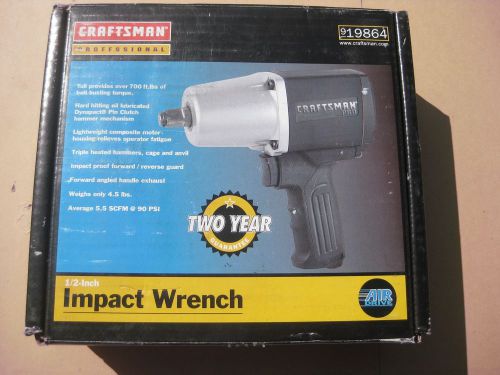 Craftsman Air Drive 1/2&#034; Impact Wrench Pneumatic Composit  Model 875-198640