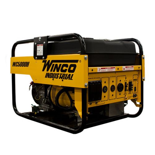 Winco industrial series wc5000h portable generator 5000 watt gas 120v 240v power for sale