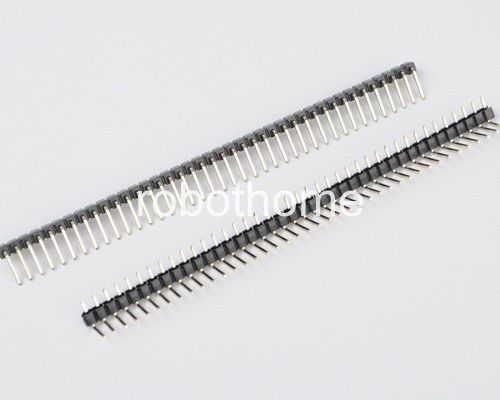10Pcs  Pin Header 2.54mm 40Pin Single Row Right Angle Strip brand new