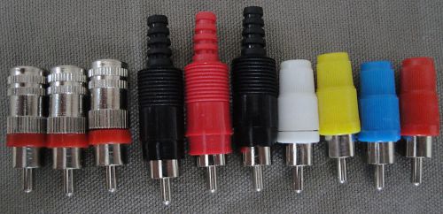 (10) RCA Cable Plugs