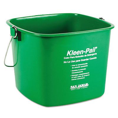 Kleen-Pail, 6qt, Plastic, Green, 12/Carton KP196GN