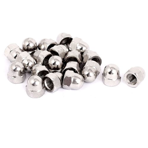 M12 304 Stainless Steel Dome Head Cap Acorn Hex Nuts Silver Tone 20pcs