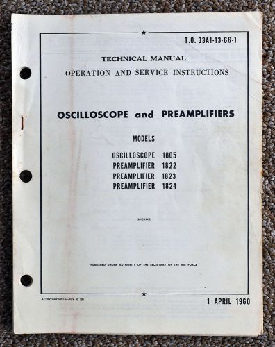 Model 1805 Oscilloscope and Model 1822, 1823, and 1825 Preamplifiers Technical M