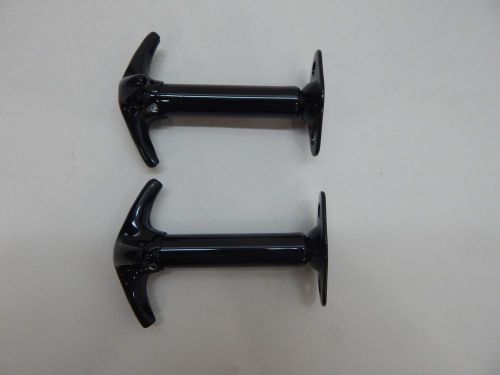 Hood Latch Set of 2 Gloss Black good quality latches only strong spring