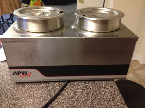 APW W4-2 Food Warmer, Countertop, Electric, 4 Qt. Round Dual Wells