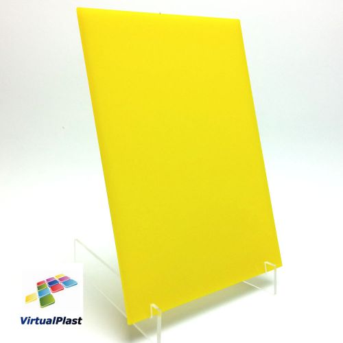 Yellow gloss acrylic plexiglass perspex 1/8&#034;mm thick cut 8.27&#034; x 11.69&#034; a4 sheet for sale