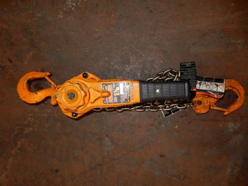 Harrington / 1-1/2 ton lever hoist come-along / 5&#039;-10&#039; chain (great deal) for sale