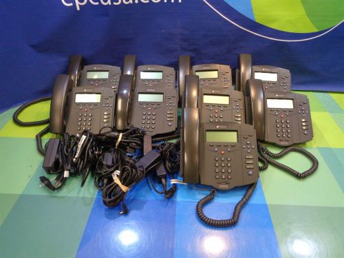 Lot of 9 Polycom Soundpoint IP 430 SIP Phone 2201-11402-001