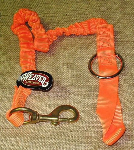 WEAVER LEATHER ARBORIST LINEMAN BUNGEE CHAINSAW STRAP W/ SNAP AND RING  08-98225