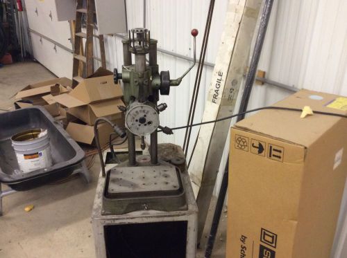 BURGMASTER 6 SPINDLE DRILL, MODEL B-1627, WITH CHUCKS AND STAND