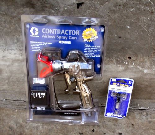 GRACO 826085 CONTRACTOR AIRLESS SPRAY GUN WITH RAC 5 SWITCH TIP
