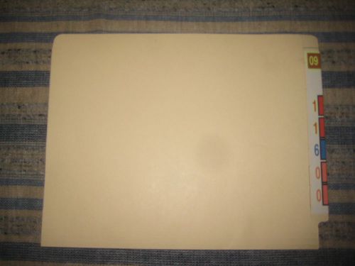 100 Jeter Pr-Numbered folders - for legal law medical pt client files taxes etc