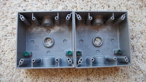 Electrical outlet boxes weatherproof - qty - 4, 1/2&#034; conduit size. for sale