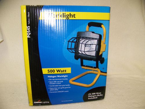 PQS45 Worklight Cooper 500Watt Halogen Worklight  Trouble Light Portable &#034;NIB&#034;