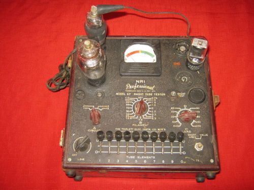 Vintage NRI Professional Radio Tube Tester Model 67 USA