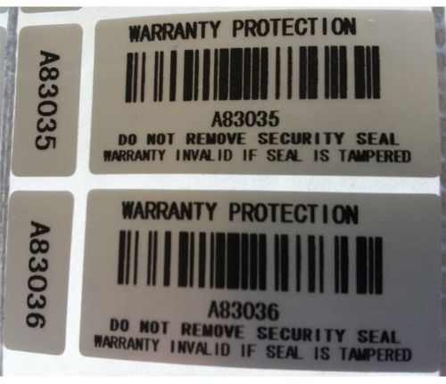50 x warranty void stickers tamper proof evident label security seal protection for sale