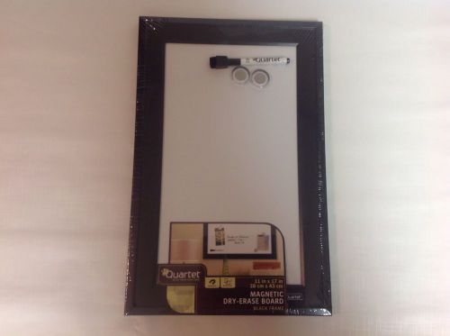 New! Quartet Magnetic Dry-Erase Board, 11in X 17in Inches, Black Frame Office