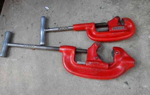 RIDGID. PIPE CUTTERS, LRG SIZE 2 EACH UP TO 3&#034; #3, &amp; #2A CUTTERS hd