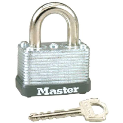 Master Lock 22D Laminated Steel Warded Padlock, 1-1/2-Inch Wide Body, 5/8-Inch S
