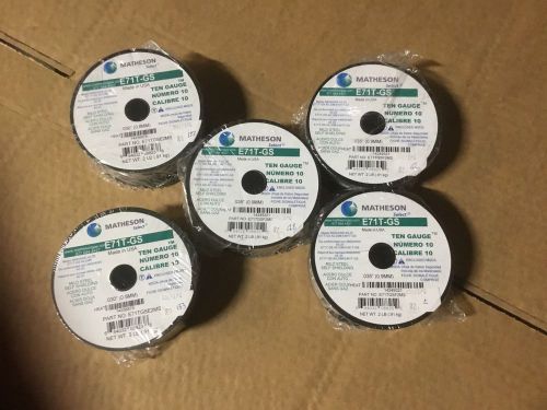 Matheson Select Ten Gauge .030 &amp; .035&#034; Mild Steel Welding Wire E71T-GS 5X2lbroll