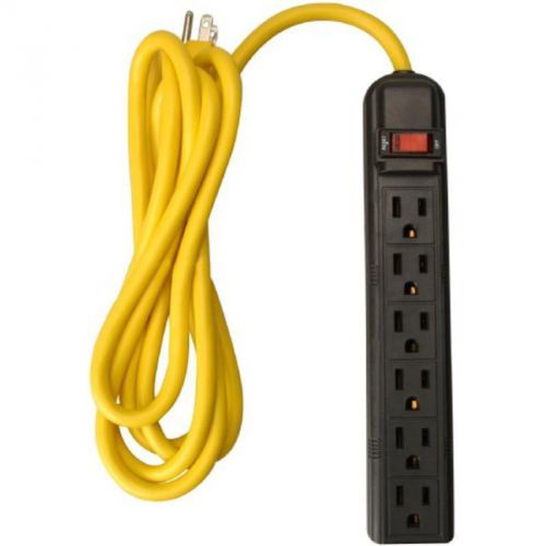 6-outlet workshop power strip with 8&#039; cord, 15-amp coleman cable power strips for sale
