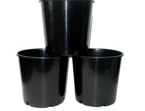6 Black Offering Buckets, Ice Buckets Holds 176 Ounces Mfg. USA Lead Free