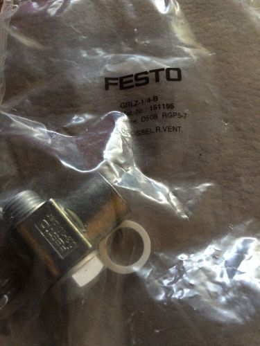 New Festo GRLZ-1/4-B Valve Pneumatic Industrial Plc Control Automation Vent