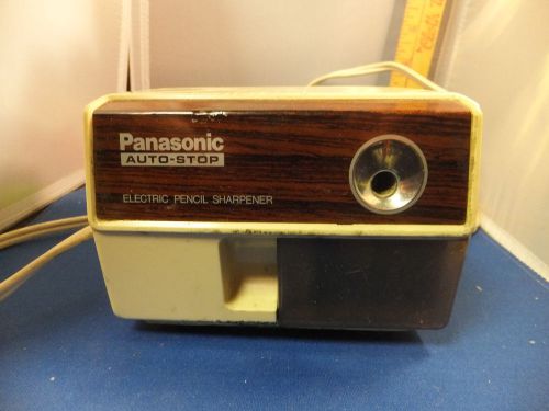Panasonic Auto-Stop Electric Pencil Sharpener KP-110 Tested Works Free Ship VTG