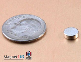 100 pcs super strong neodymium rare earth magnet disc 1/4&#034; dia x 1/10&#034;thick for sale