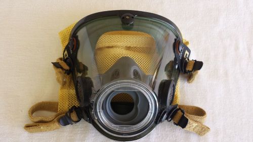 Scott small cbrn av-2000 full face respirator 804019-71 w/ kevlar head harness for sale