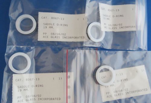 Lot of 4 shaft saddle o-rings 19mm ace glass #8067-13 for sale