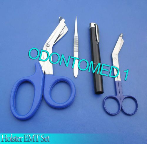 Colormed Holster Set Blue EMT Diagnostic Black Pen+Blue Lister Bandage Scissor