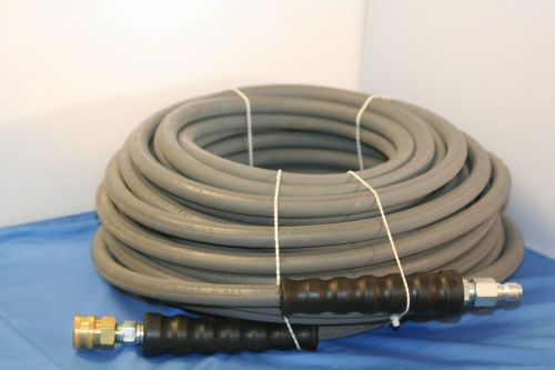 100&#039; Gray Non-Marking Pressure Washer Hose 3/8&#034; x 100 ft. 4000 PSI