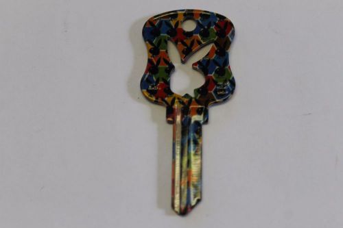 Playboy designer house key uncut kw1 kwikset locksmith security multi-color for sale