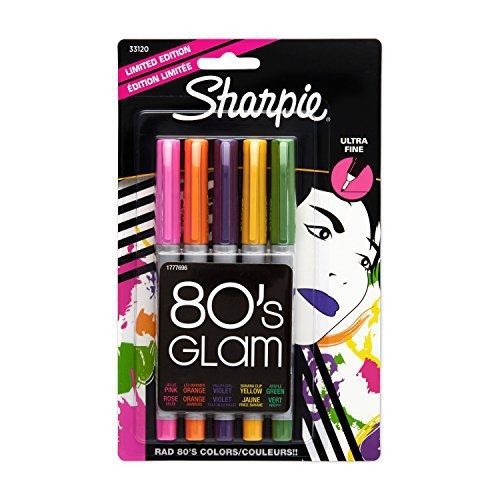 Sharpie ultra-fine-point permanent markers, 5-pack limited-edition colored for sale