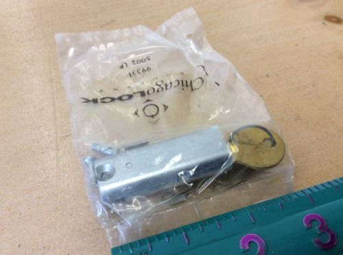 FILE CABINET LOCK - CHICAGO LOCK with TWO KEYS - 2&#034;, ORIGINAL EQUIPMENT MFG