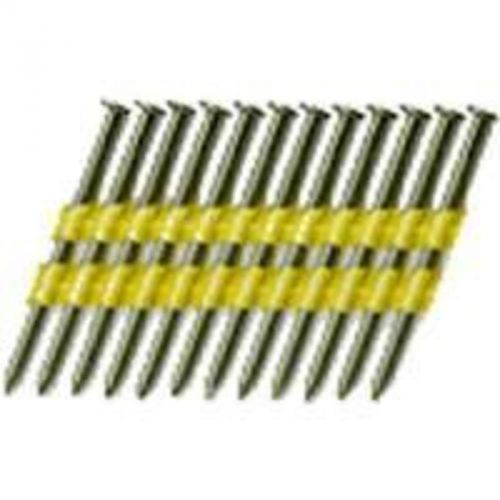 Stick collated framing nails, 0.12&#034; x 3&#034;, 22 deg, steel, 2500/bx national nail for sale