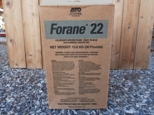 Forane hvac-r22-freon-refrigerant-30-lb-cylinder-tank-new in box for sale