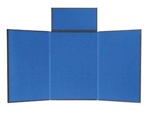 Siegel Products 3 Panel Marketer Tabletop Trade Show Display 6 foot in Blue