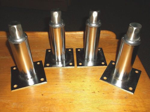 4 Industrial Metal Table Stand Kitchen Hardware Adjustable Legs Island Equipment