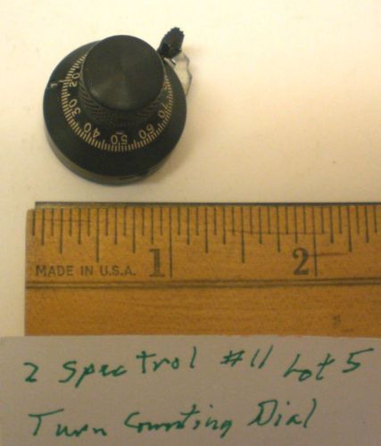 2 Precision 10 Turn Indicating Dials, SPECTROL # 12-3-11, Lot 5, Made in USA