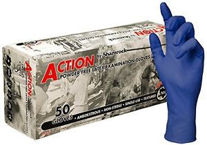 Shamrock 16015-2x-bx action safety medical grade examination glove, 15 mil, for sale