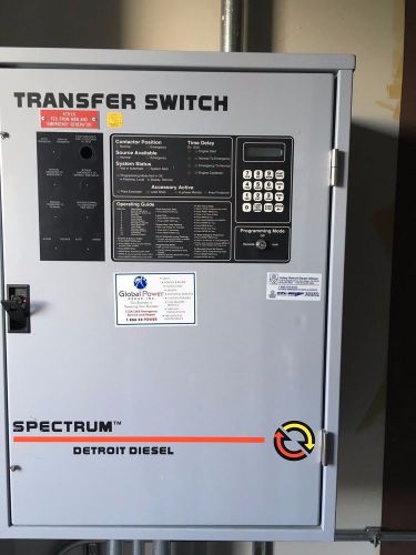 Automatic transfer switch 104 Amp Spectrum Detroit Diesel 480 v, 4 wires, 3 Pole