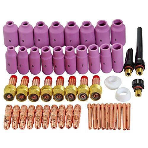 Riverweldstore tig gas lens collet body consumables kit fit wp 17 18 26 tig for sale